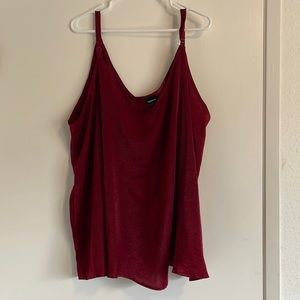 Torrid lightweight flowy red camisole size 2X